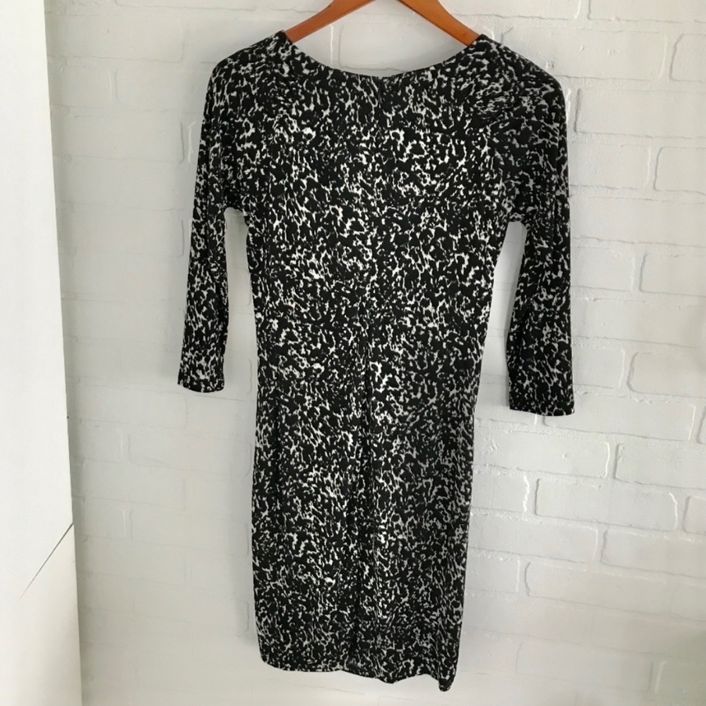 Michael Kors Y2k Mini dress Black/White Abstrat Animal print Rock Mobwife Soft S - Picture 6 of 6